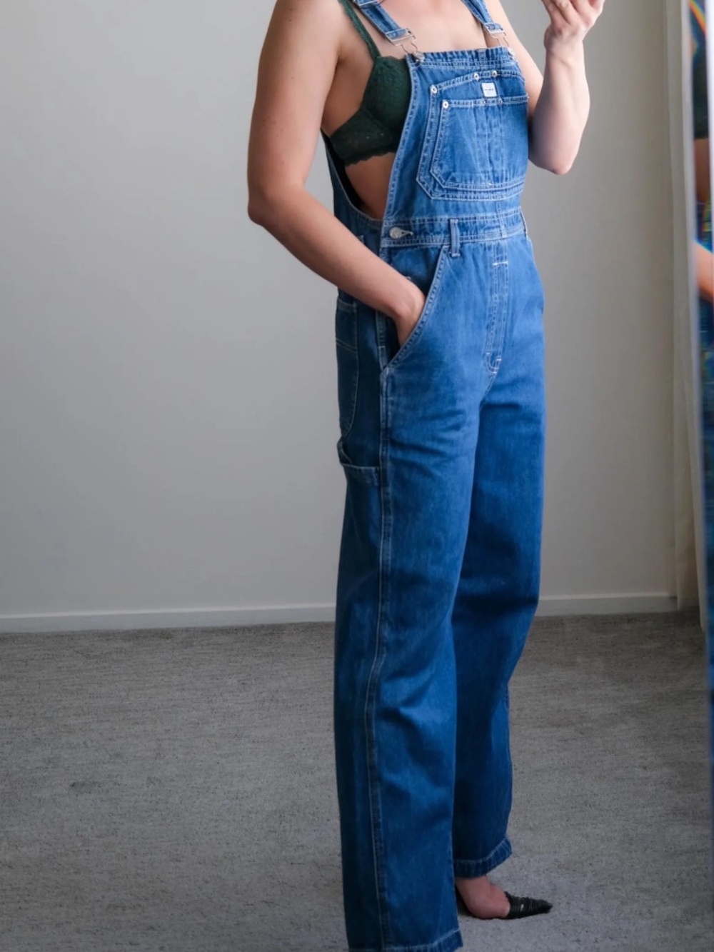 Vintage 90s CALVIN KLEIN Medium Wash Bib Overalls
